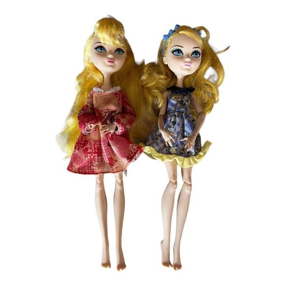 Lot Of 2 Ever After Dolls Apple White Missing One Hand And Blonde Lockes - Picture 2 of 11